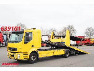 dañado camiones Volvo FL 290 Falkom 3-Lader Doppelstock Winde Brille Airco Euro 5 2013/1